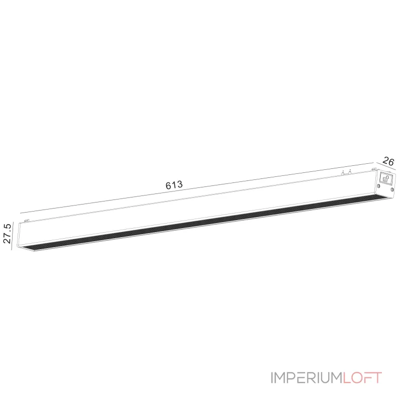 Светильник трековый SLIM, 48В 24W белый 2700-6000К, DL-SLIM-DFWH-24-CCT от ImperiumLoft Светильник трековый SLIM, 48В 24W белый 2700-6000К, DL-SLIM-DFWH-24-CCT от ImperiumLoft