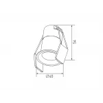 Светильник светодиодный потолочный встраиваемый, серия HIDDEN, Белый, 3Вт, IP20, Нейтральный белый (4000К) , DL-A004-3-WH-NW от NovaLamp