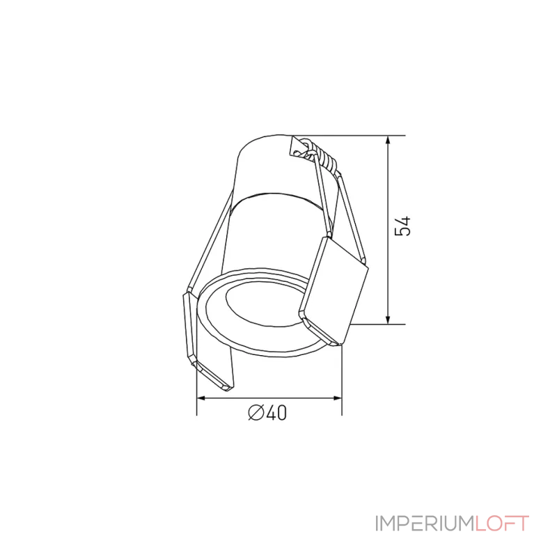 Светильник светодиодный потолочный встраиваемый, серия HIDDEN, Белый, 3Вт, IP20, Нейтральный белый (4000К) , DL-A004-3-WH-NW от NovaLamp