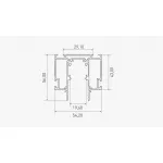 Шинопровод SY-LINK-IZI-2.5-WH шинопровод встраиваемый в натяжной потолок 48В белый 25м SY-LINK-IZI-2.5-WH от ImperiumLoft