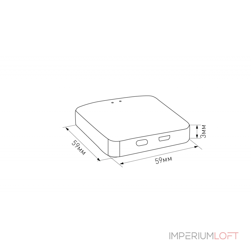 Шлюз для системы SLIM Tuya Zigbee, 5В, 5W, R-GW-WF-ZGBT от ImperiumLoft
