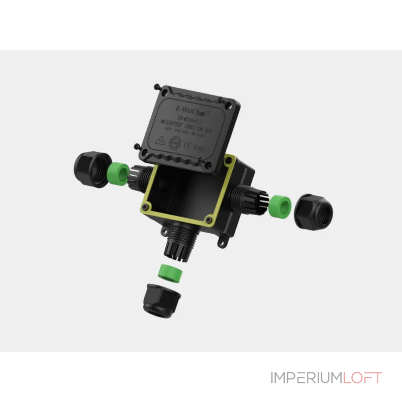 Коробка распределительная DesignLed T-образная IP68 диам. провода 5-9мм