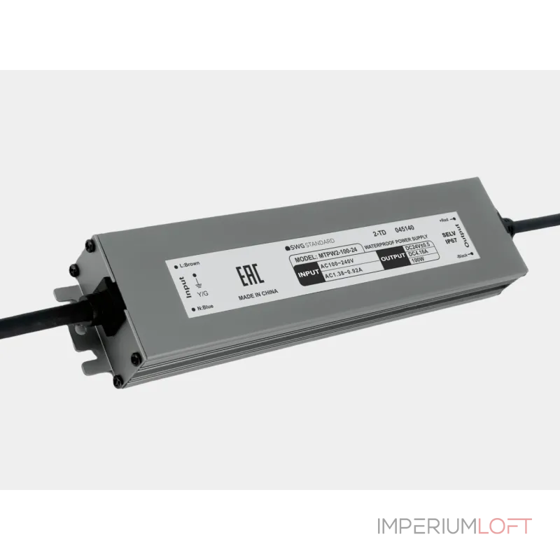 Блок питания SWG Standard 24 В, 100 Вт, IP67, MTPW2-100-24 от ImperiumLoft Блок питания SWG Standard 24 В, 100 Вт, IP67, MTPW2-100-24 от ImperiumLoft