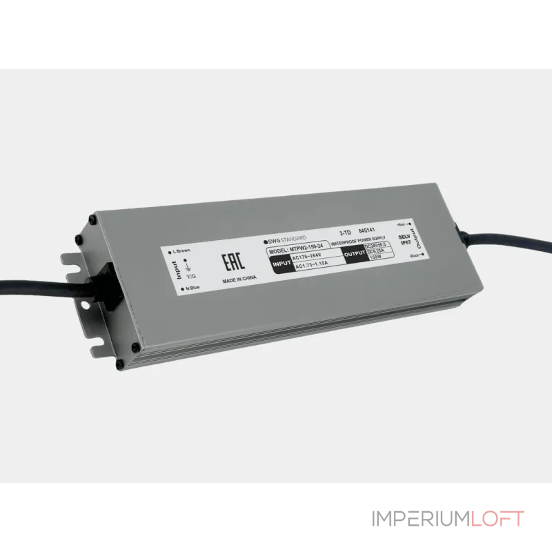 Блок питания SWG Standard 24 В, 150 Вт, IP67, MTPW2-150-24MTPW2-150-24 от ImperiumLoft Блок питания SWG Standard 24 В, 150 Вт, IP67, MTPW2-150-24MTPW2-150-24 от ImperiumLoft