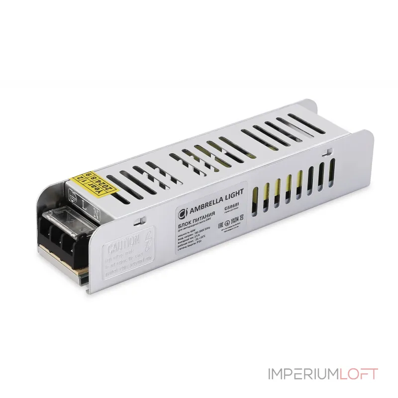 Блок питания с EMC для светодиодной ленты Ambrella ILLUMINATION GS8681 от ImperiumLoft Блок питания с EMC для светодиодной ленты Ambrella ILLUMINATION GS8681 от ImperiumLoft