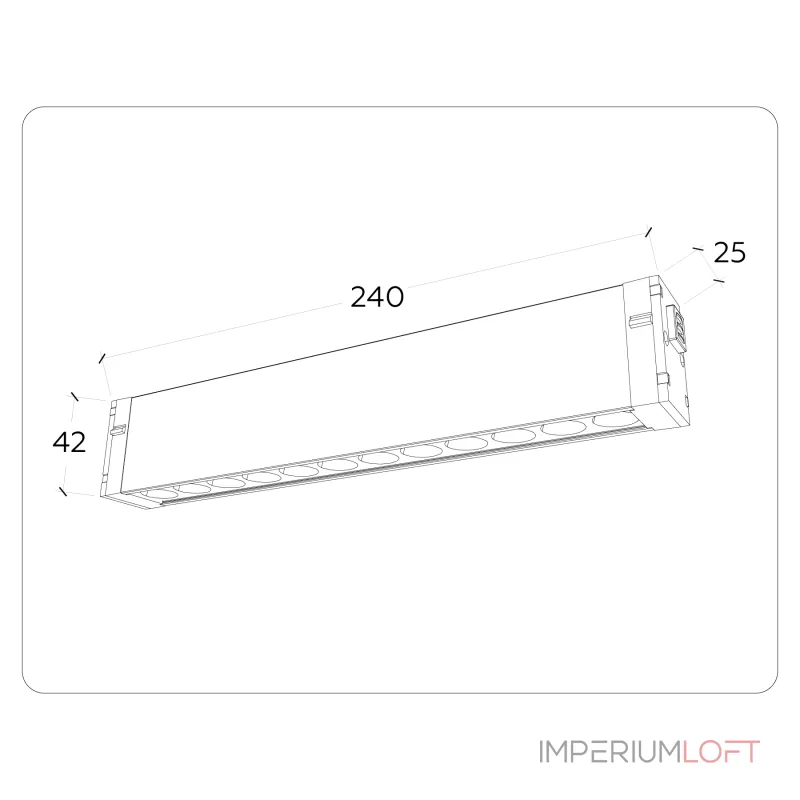 Управляемый светодиодный светильник Ambrella TRACK SYSTEM GL1301 от ImperiumLoft