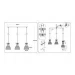 Светильник подвесной со стеклянными плафонами Ambrella TRADITIONAL TR3404 от ImperiumLoft