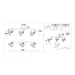 Настенно-потолочный спот в стиле лофт Ambrella TRADITIONAL TR8657 от ImperiumLoft
