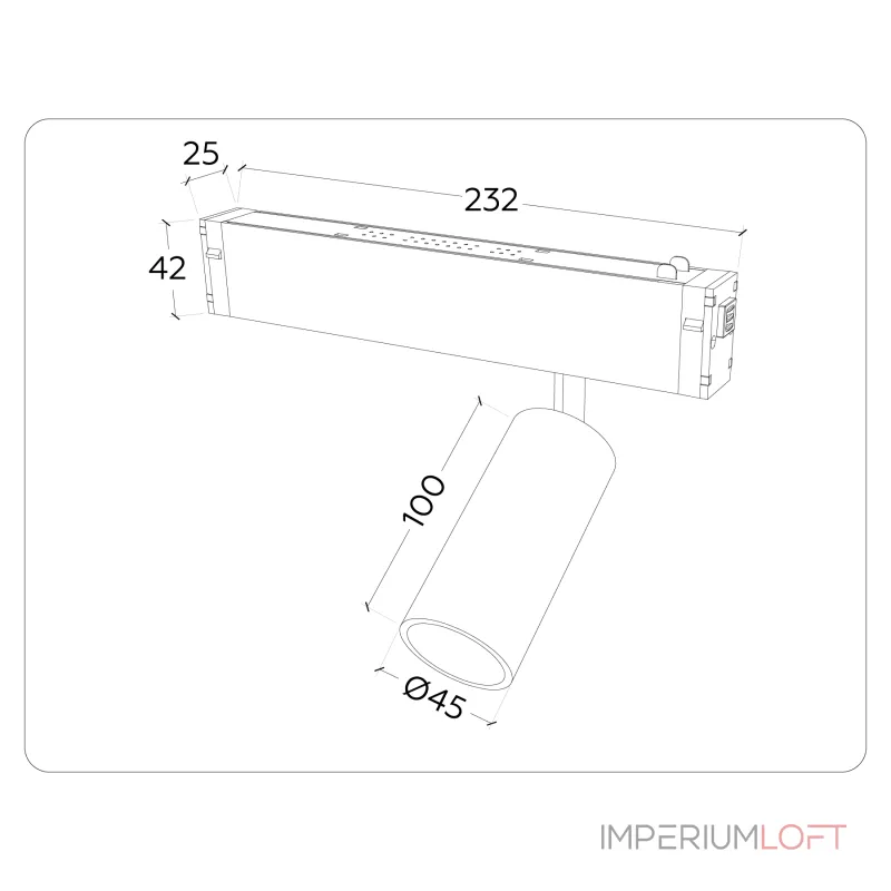 Управляемый светодиодный светильник Ambrella TRACK SYSTEM GL1211 от ImperiumLoft Управляемый светодиодный светильник Ambrella TRACK SYSTEM GL1211 от ImperiumLoft