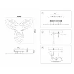 Потолочный светодиодный светильник с пультом Ambrella ACRYLICA FA4545 от ImperiumLoft