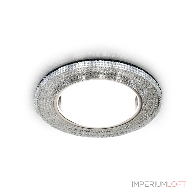 Встраиваемый точечный светильник GX53 с LED подсветкой Ambrella STANDARD SPOT G290 CH от ImperiumLoft