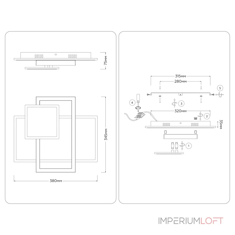 Потолочная люстра Ambrella ACRYLICA Disk FA1021