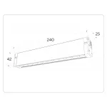Управляемый светодиодный светильник Ambrella TRACK SYSTEM GL1302 от ImperiumLoft