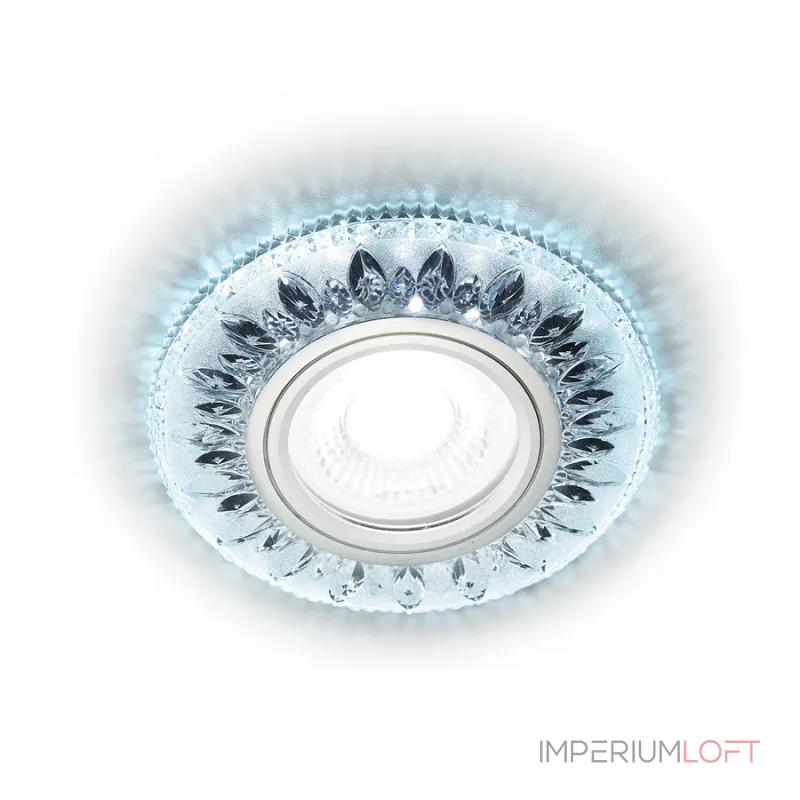 Встраиваемый точечный светильник MR16 с LED подсветкой Ambrella STANDARD SPOT S305 CH от ImperiumLoft