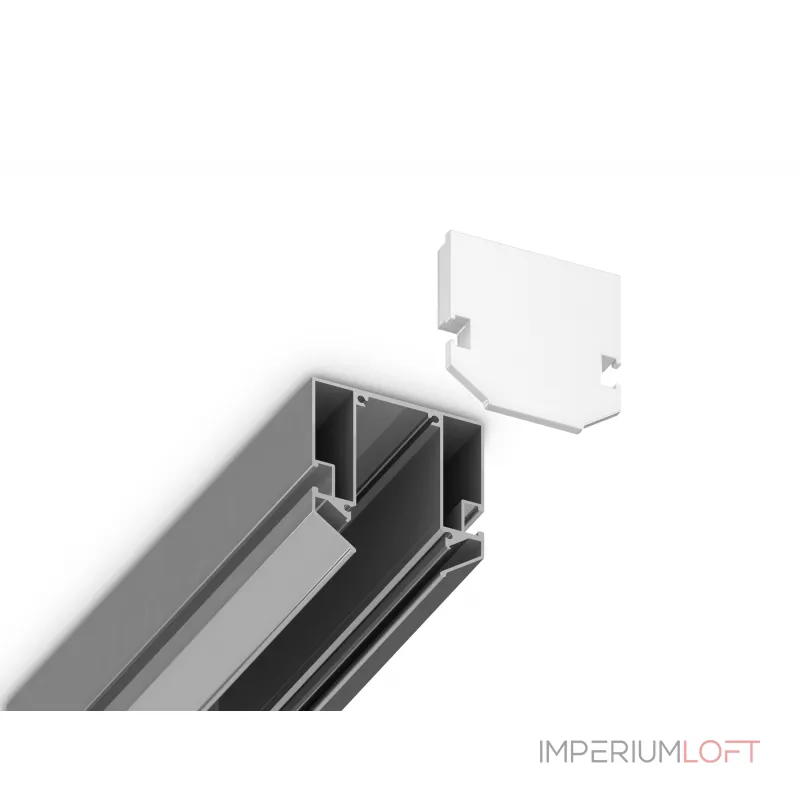 Заглушка для корпуса в натяжной потолок Magnetic Ambrella TRACK SYSTEM GL1063 от ImperiumLoft