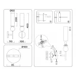 Настенный светильник с мрамором Ambrella HIGH LIGHT LH53254 от ImperiumLoft