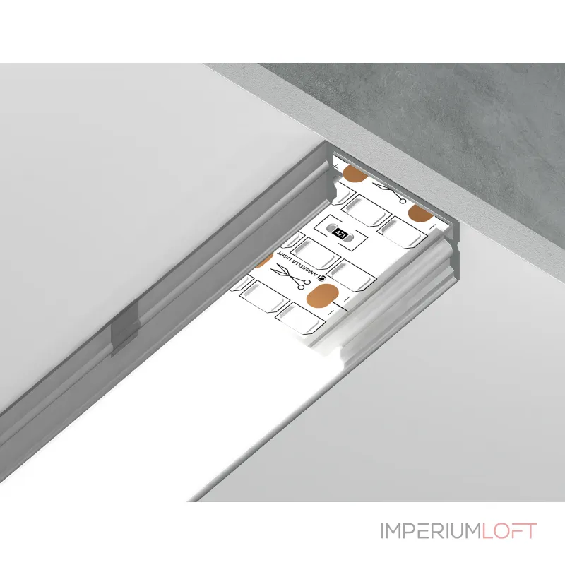 Алюминиевый профиль накладной Ambrella ILLUMINATION GP2001AL от ImperiumLoft Алюминиевый профиль накладной Ambrella ILLUMINATION GP2001AL от ImperiumLoft