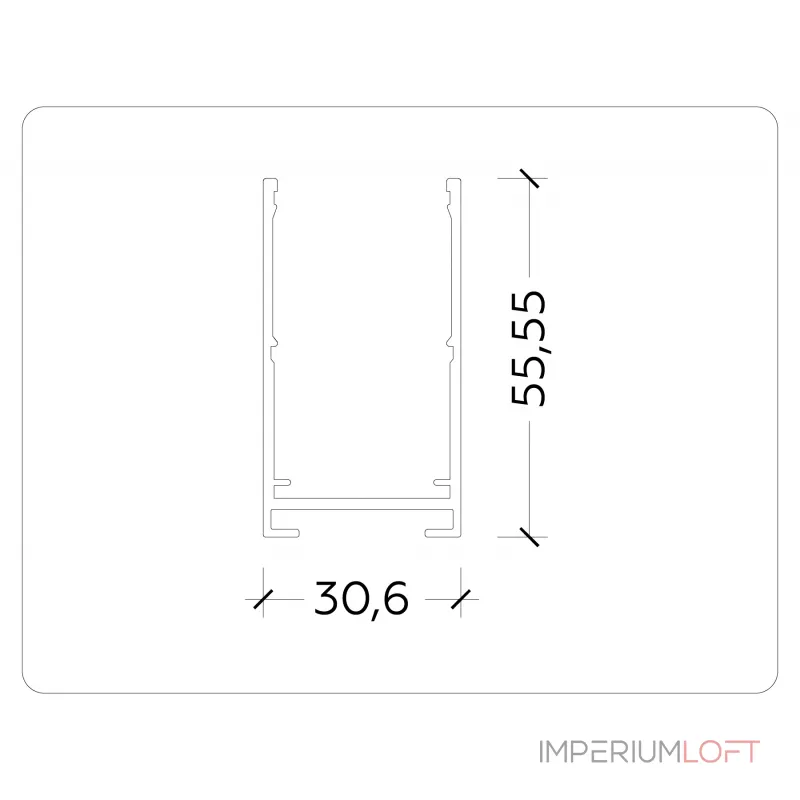 Шинопровод накладной Magnetic Ambrella TRACK SYSTEM GL1006 от ImperiumLoft