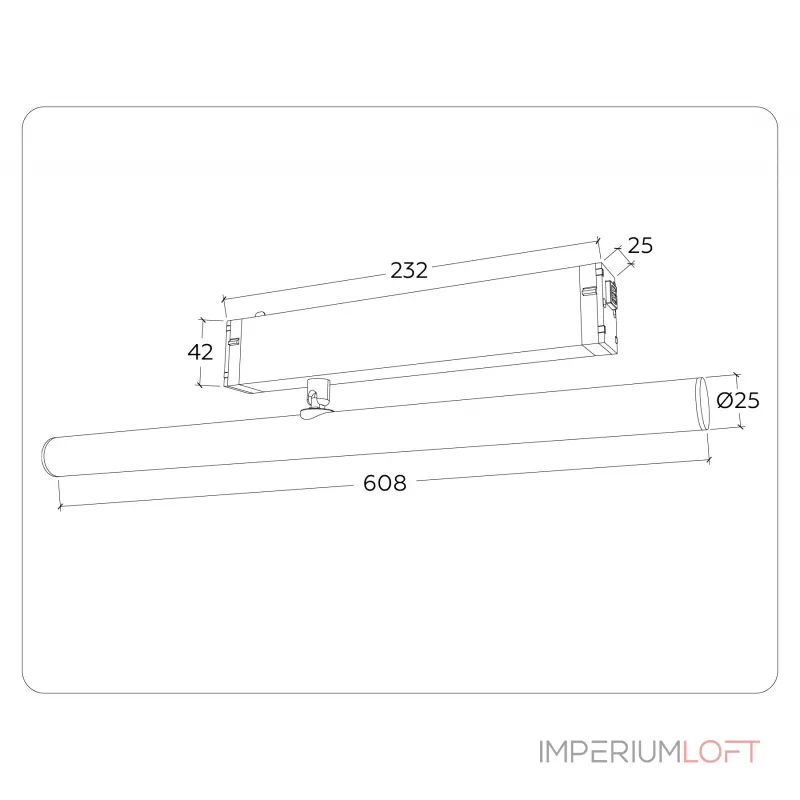 Управляемый светодиодный светильник Ambrella TRACK SYSTEM GL1361 от ImperiumLoft