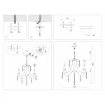 Подвесная люстра с хрусталем Ambrella TRADITIONAL TR4915 от ImperiumLoft