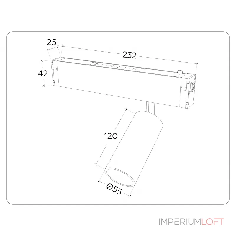 Управляемый светодиодный светильник Ambrella TRACK SYSTEM GL1222 от ImperiumLoft Управляемый светодиодный светильник Ambrella TRACK SYSTEM GL1222 от ImperiumLoft