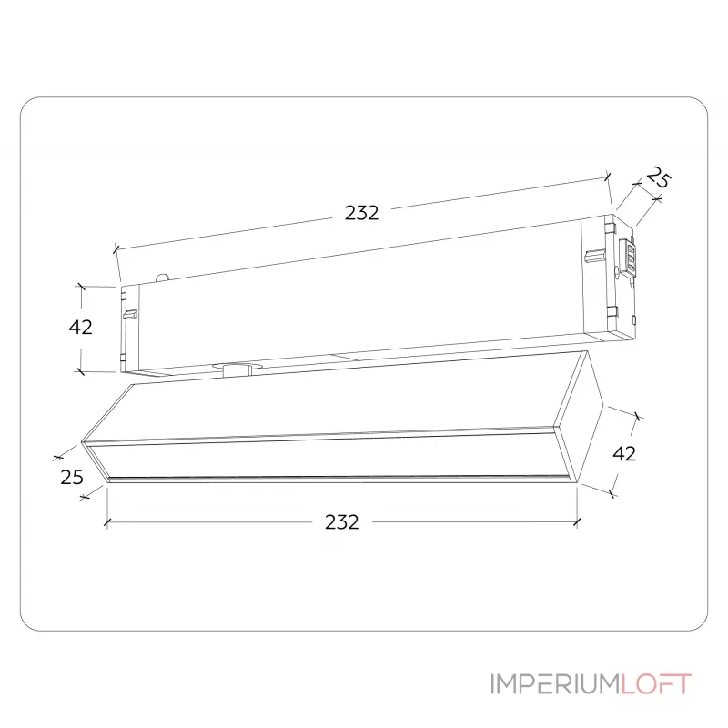 Управляемый светодиодный светильник Ambrella TRACK SYSTEM GL1321 от ImperiumLoft