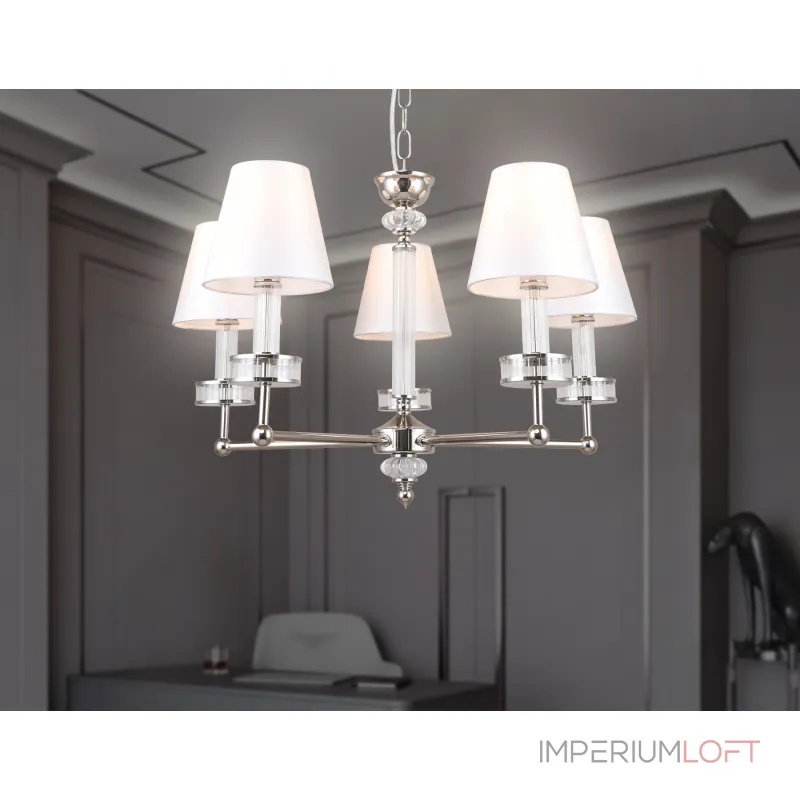 Подвесная люстра с абажурами и хрусталем Ambrella HIGH LIGHT LH71001 от ImperiumLoft