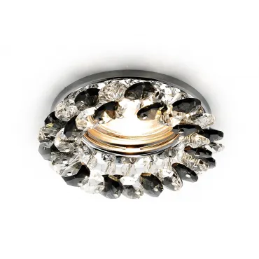 Светильник встраиваемый точечный Ambrella STANDARD SPOT K206 BK/CH