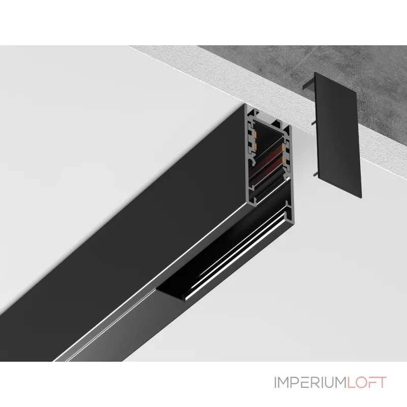 Шинопровод 1м накладной/подвесной 48V 10mm Ambrella TRACK SYSTEM GL1912 от ImperiumLoft