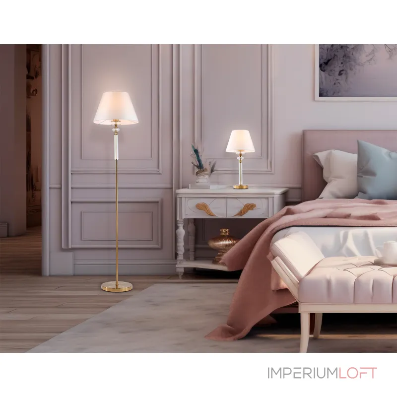 Напольный светильник с абажуром и хрусталем Ambrella HIGH LIGHT LH71028 от ImperiumLoft Напольный светильник с абажуром и хрусталем Ambrella HIGH LIGHT LH71028 от ImperiumLoft