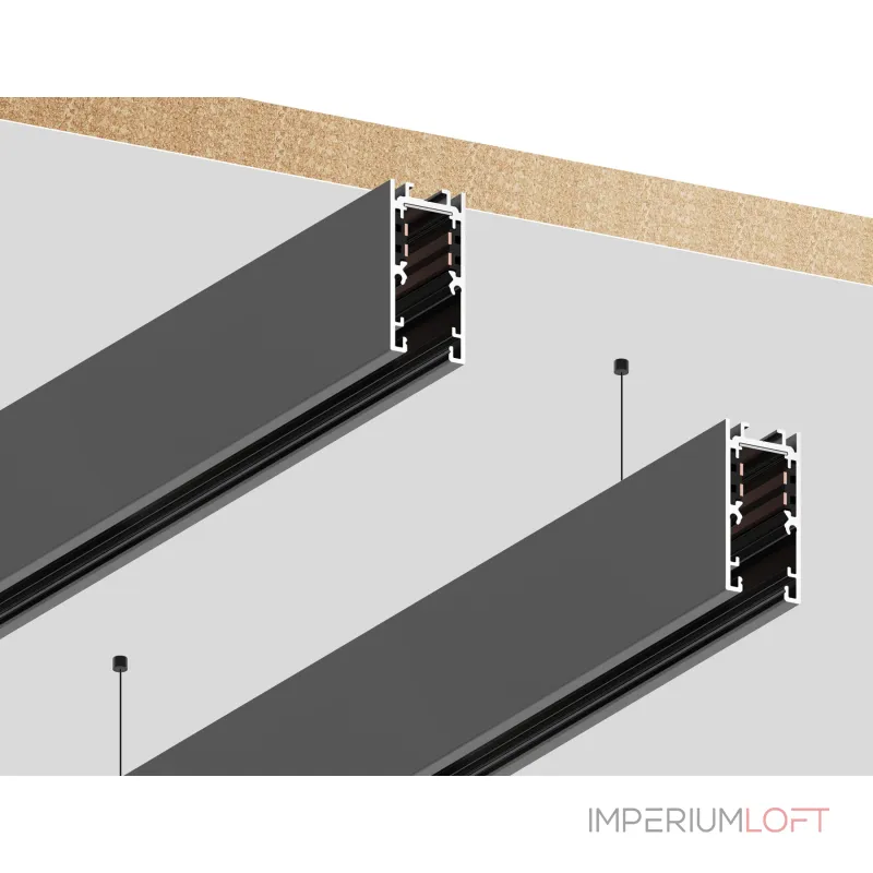 Шинопровод 1м накладной/подвесной 48V 10mm Ambrella TRACK SYSTEM GL1912 от ImperiumLoft