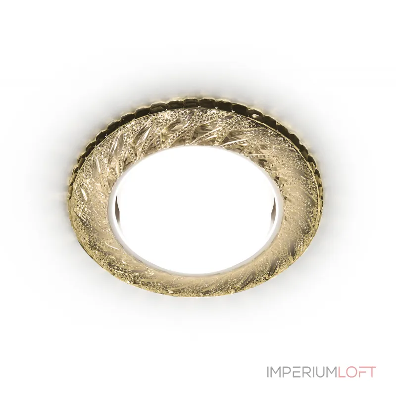 Встраиваемый точечный светильник GX53 с LED подсветкой Ambrella STANDARD SPOT G303 CL/WW от ImperiumLoft