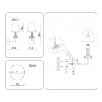 Настенный светильник с абажуром и хрусталем Ambrella HIGH LIGHT LH71005 от ImperiumLoft