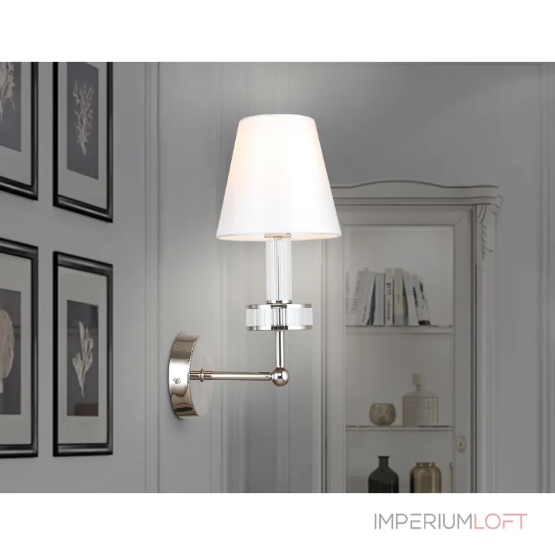 Настенный светильник с абажуром и хрусталем Ambrella HIGH LIGHT LH71005 от ImperiumLoft