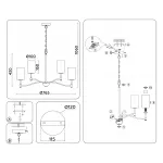 Подвесная люстра Ambrella HIGH LIGHT LH56054 от ImperiumLoft