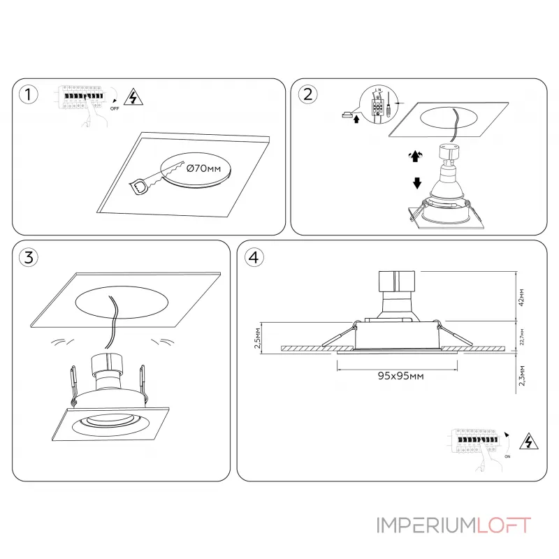Светильник встраиваемый поворотный Ambrella TECHNO SPOT TN102743 от ImperiumLoft Светильник встраиваемый поворотный Ambrella TECHNO SPOT TN102743 от ImperiumLoft