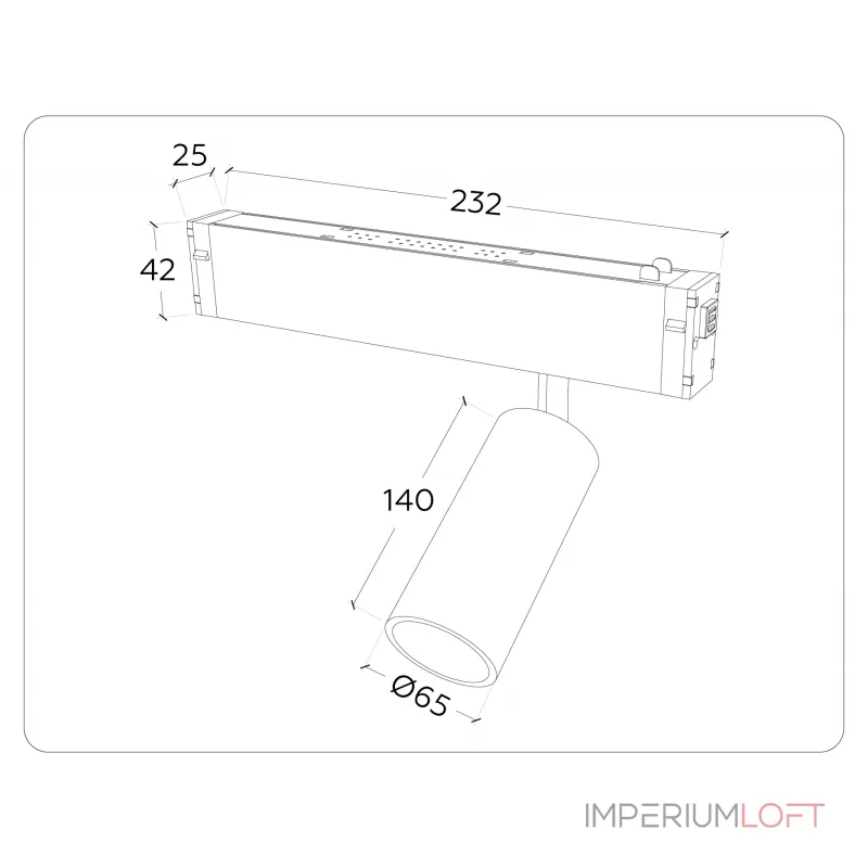 Управляемый светодиодный светильник Ambrella TRACK SYSTEM GL1233 от ImperiumLoft Управляемый светодиодный светильник Ambrella TRACK SYSTEM GL1233 от ImperiumLoft