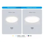 Светодиодный светильник RGB с пультом управления Ambrella ORBITAL FZ FZ780 от ImperiumLoft