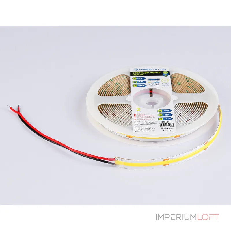 Светодиодная лента GS4753 COB 528Led/14W m/ 24V IP20 6500K/ 5m*10mm*2mm (2 конт.) Ambrella ILLUMINATION GS GS4753 от ImperiumLoft Светодиодная лента GS4753 COB 528Led/14W m/ 24V IP20 6500K/ 5m*10mm*2mm (2 конт.) Ambrella ILLUMINATION GS GS4753 от ImperiumLoft