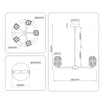 Люстра на штанге Ambrella HIGH LIGHT LH LH30104 от ImperiumLoft