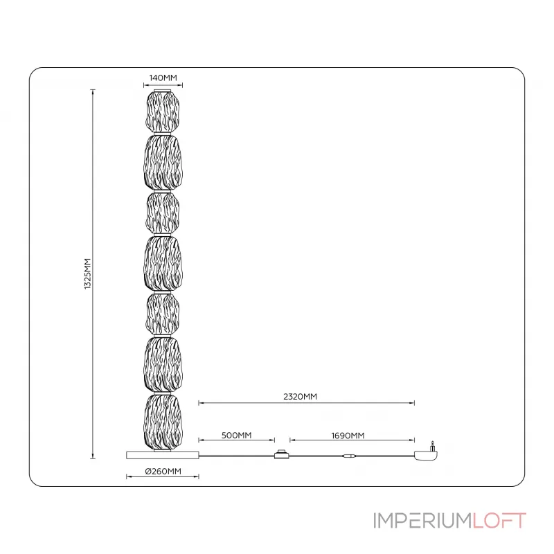 Торшер Ambrella HIGH LIGHT LH LH30112 от ImperiumLoft