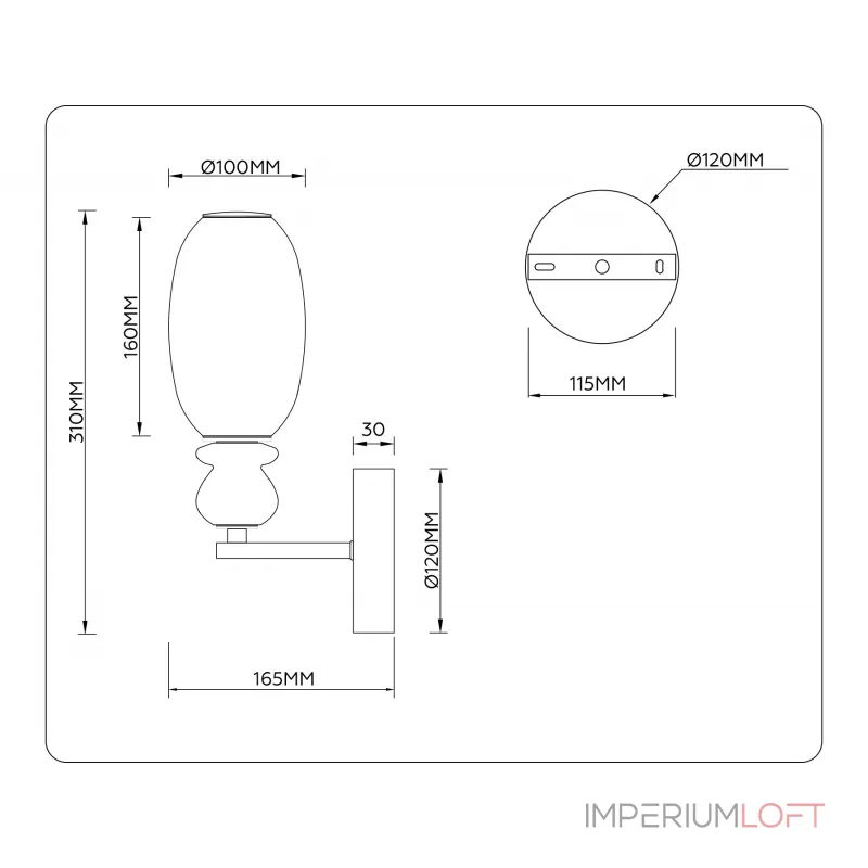 Настенный светильник Ambrella HIGH LIGHT LH LH53148 от ImperiumLoft Настенный светильник Ambrella HIGH LIGHT LH LH53148 от ImperiumLoft