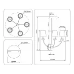Люстра на штанге Ambrella HIGH LIGHT LH LH75351 от ImperiumLoft