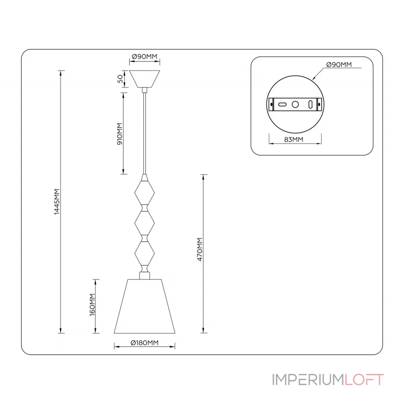 Подвесной светильник Ambrella HIGH LIGHT LH LH75405 Подвесной светильник Ambrella HIGH LIGHT LH LH75405