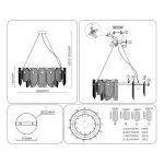 Подвесная люстра Ambrella HIGH LIGHT Crystal LH31203
