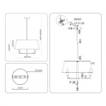 Люстра на штанге Ambrella HIGH LIGHT CLASSIC LH75150