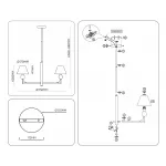 Люстра на штанге Ambrella HIGH LIGHT CLASSIC LH75153