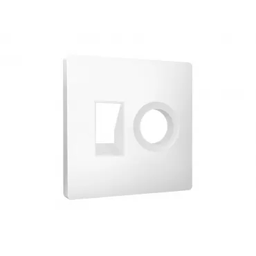 Лицевая панель (Белый матовый) для компьютерной/телефонной + TV розетки Ambrella Volt ALFA AP1325 Лицевая панель (Белый матовый) для компьютерной/телефонной + TV розетки Ambrella Volt ALFA AP1325