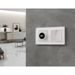 Лицевая панель (Жемчуг) для терморегулятора теплого пола с цифровым дисплеем Ambrella Volt ALFA AP2058 от ImperiumLoft