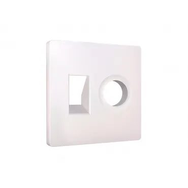 Лицевая панель для компьютерной/телефонной + TV розетки RJ-45/RJ-11 Ambrella Volt ALFA AP2125 Лицевая панель для компьютерной/телефонной + TV розетки RJ-45/RJ-11 Ambrella Volt ALFA AP2125